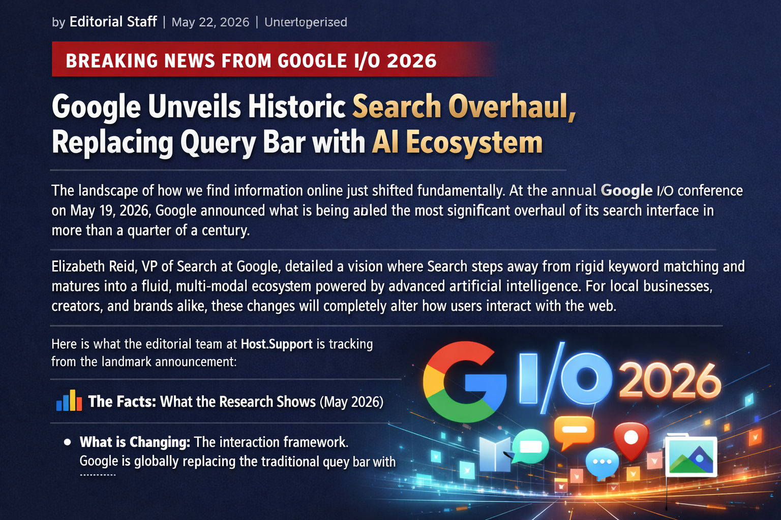 Breaking News from Google I/O 2026: Google Unveils Historic Search Overhaul, Replacing Query Bar with AI Ecosystem